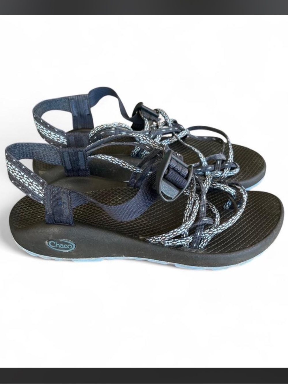 Chaco ZX/3 Women’s Blue Gray Sandals Size 9